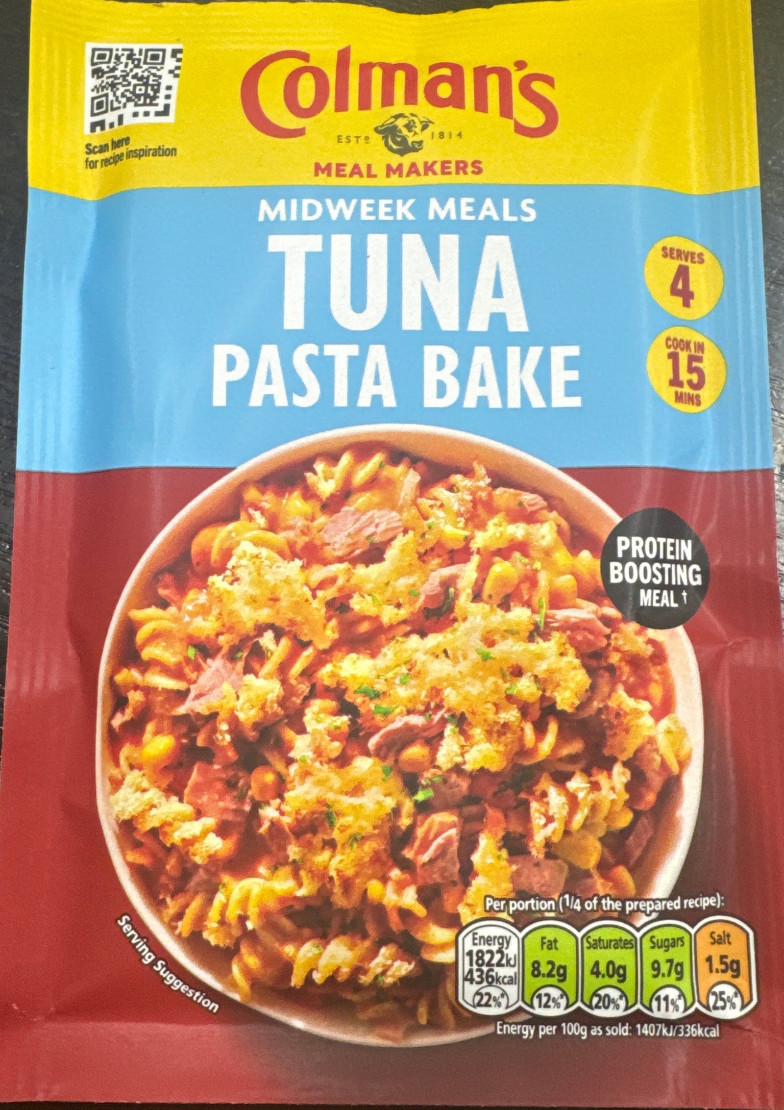 Colmans Tuna Pasta Bake Sachet.