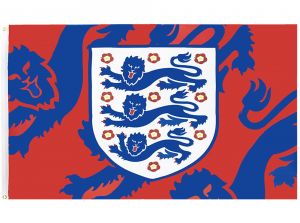 ENGLAND FA CREST FLAG RED 5 X 3