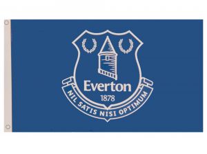 EVERTON CREST FLAG RED 5 X 3