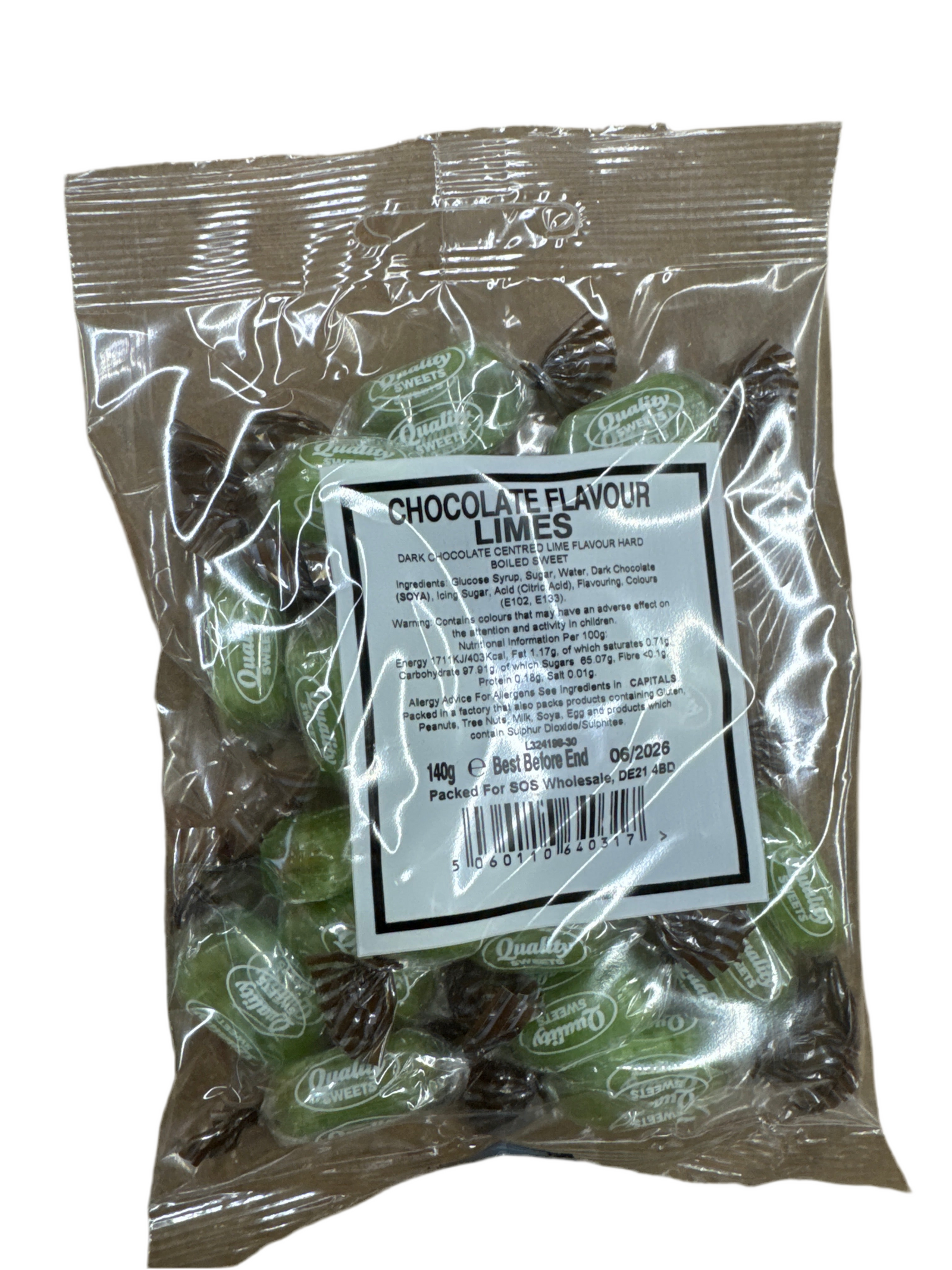 Bumper Bag Chocolate Limes 140g