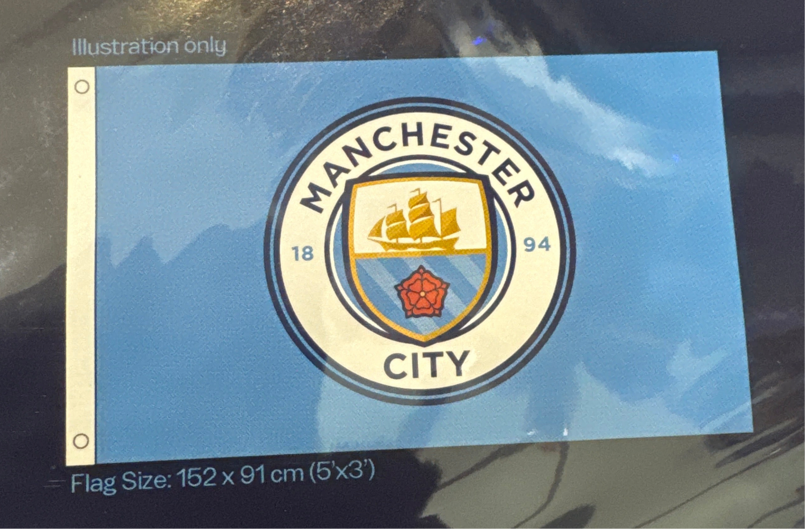 MANCHESTER CITY CREST FLAG