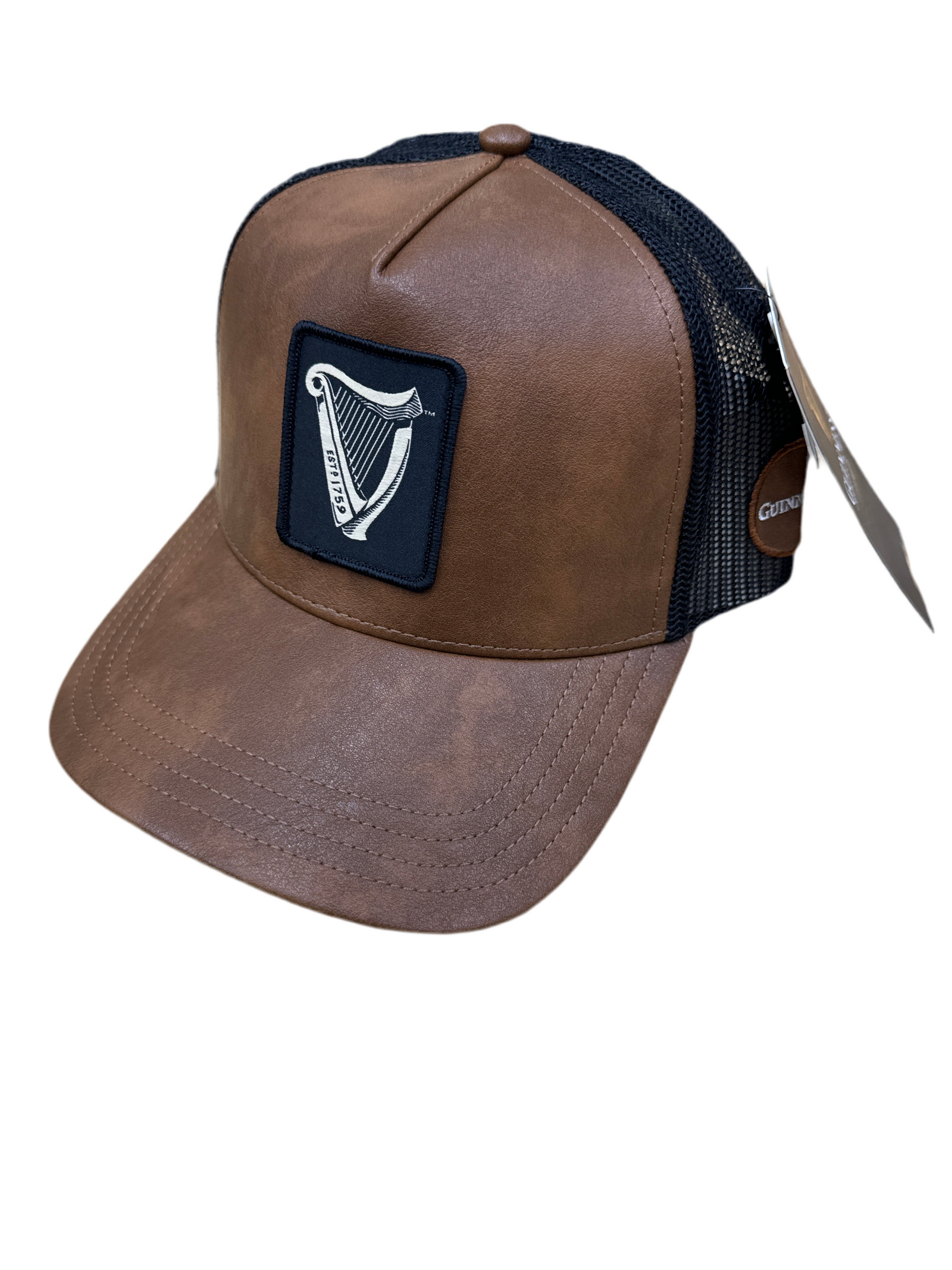 GUINNESS – TRUCKER CAP HAT with harp
