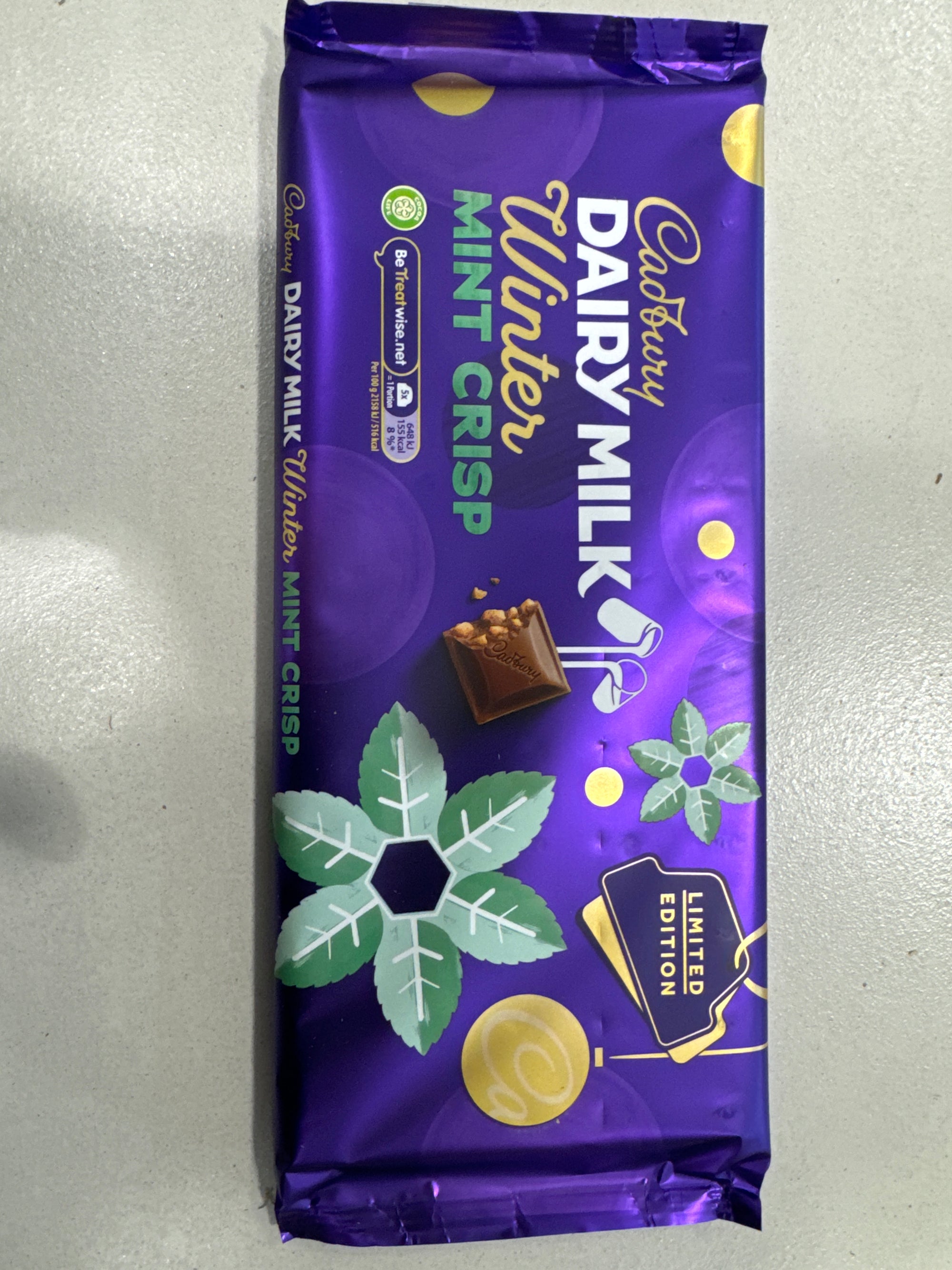 CADBURY Winter MINT CRISP 360g coming soon