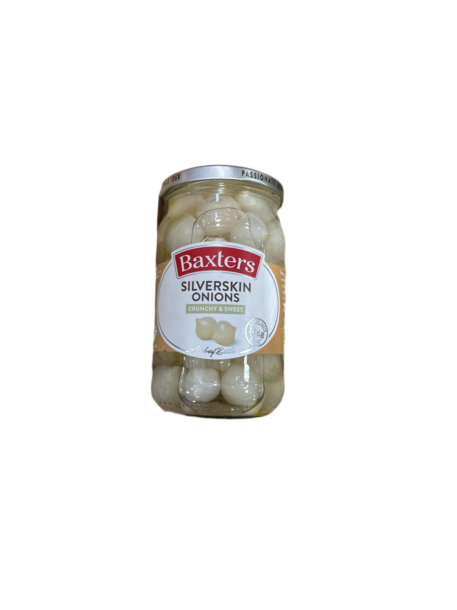 Baxters Silverskin Onions Crunchy & Tangy 440g