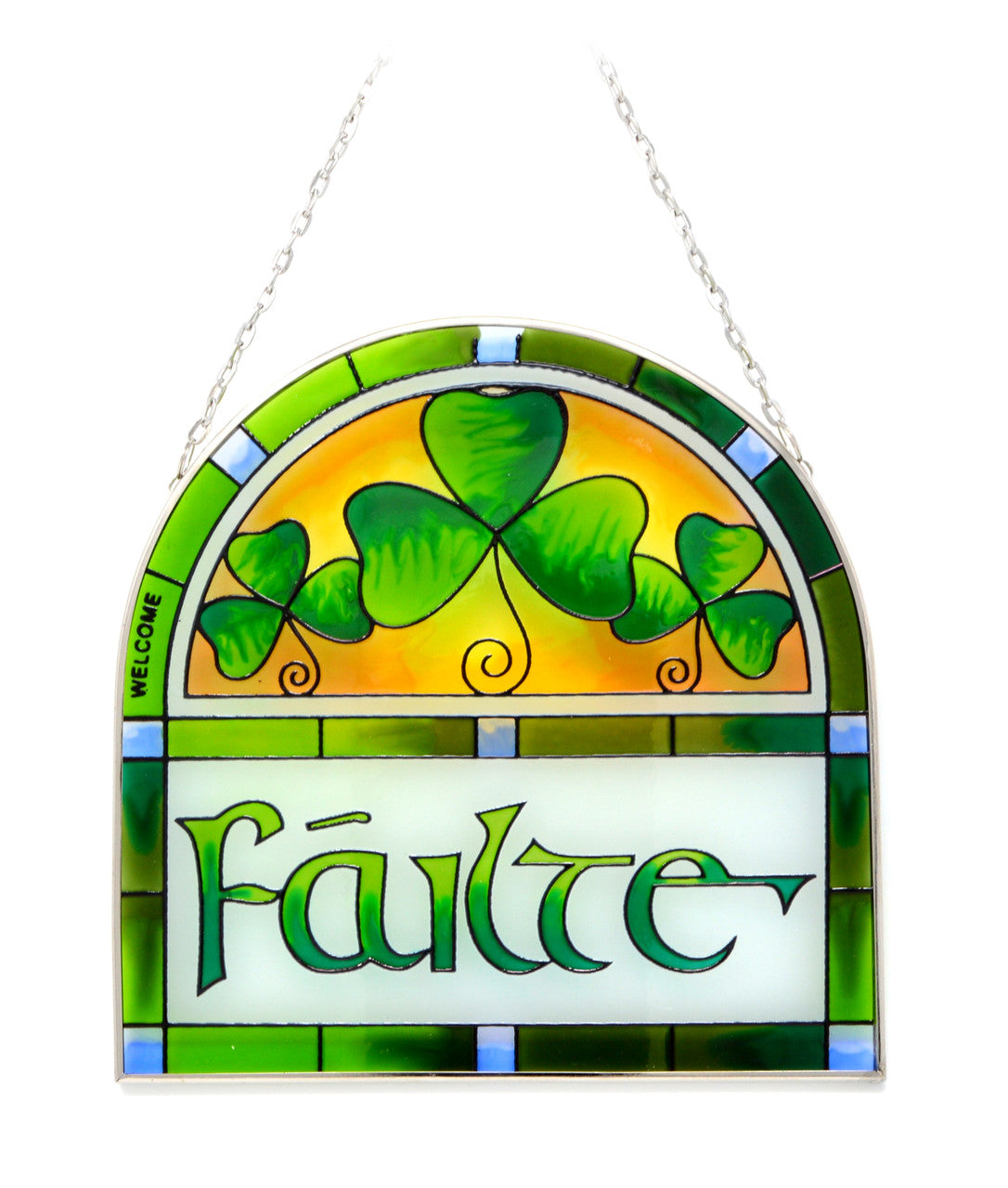 Failte Arch Panel with Shamrock Motif