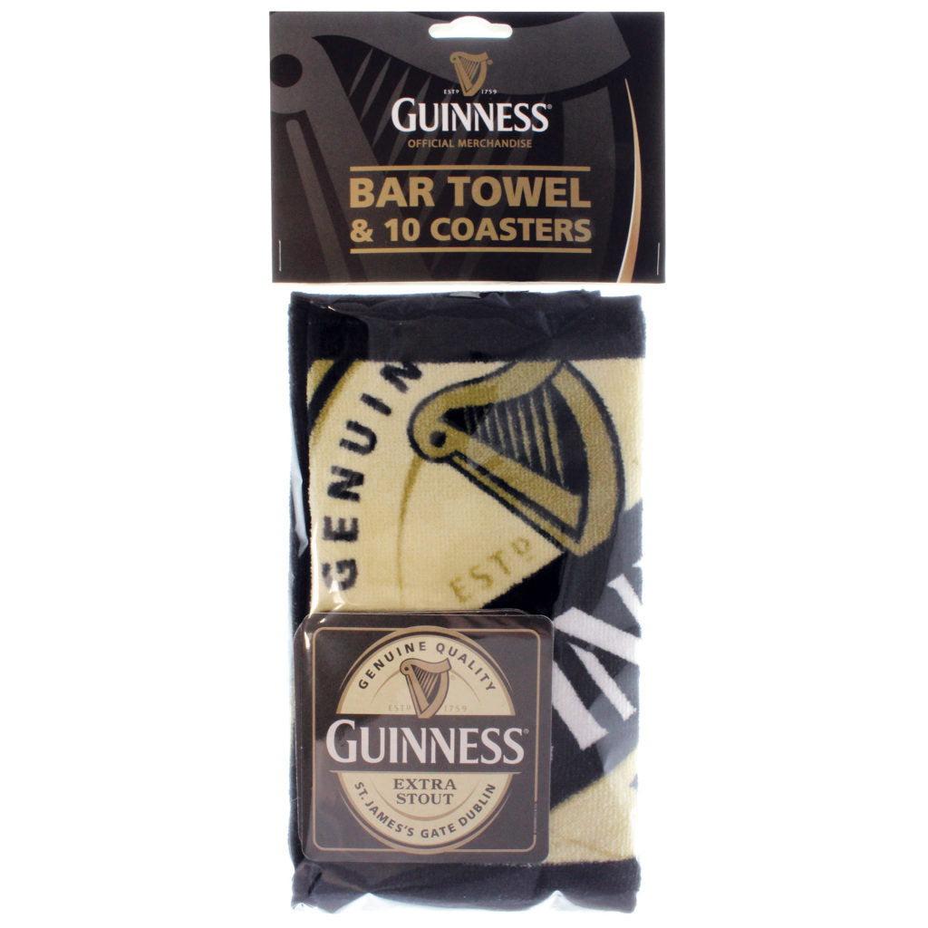 GUINNESS – CONTEMPORARY BAR TOWEL & COASTER PACK