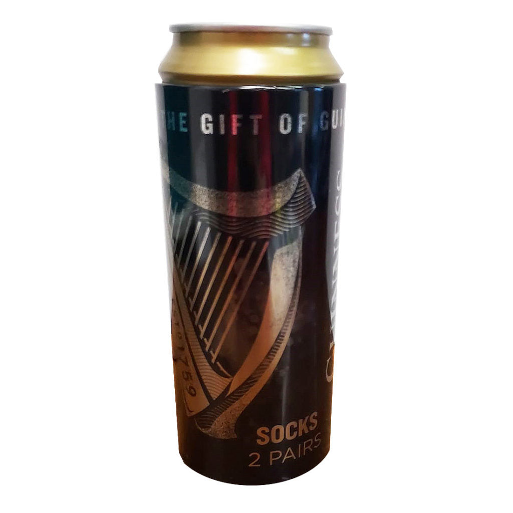 GUINNESS – HARP SOCKS IN GUINNESS CAN (ONE-SIZE) (2-PACK)