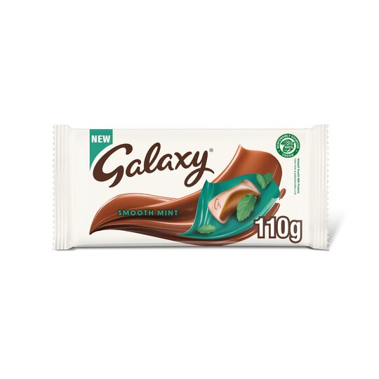 Galaxy Smooth Mint Milk Chocolate Bar 110g