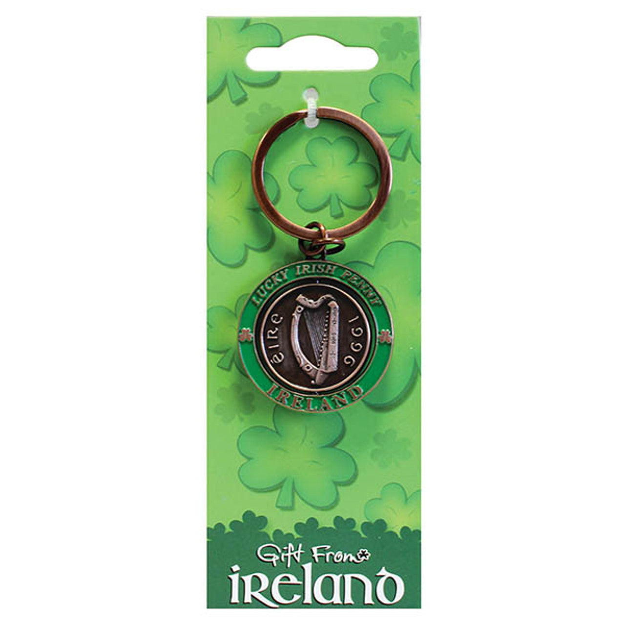 Gift From Ireland Penny Spinner Keyring