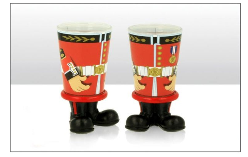 Guardsman with Resin Feet Shot Glass