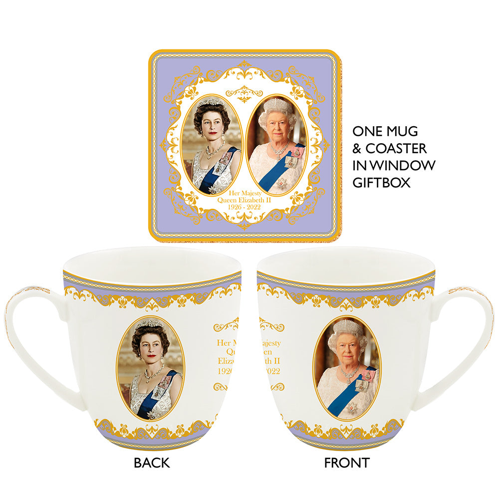 HM Queen Elizabeth II MUG & COASTER