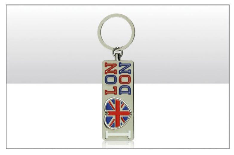 I Heart UJ London Spinning Metal Keyring