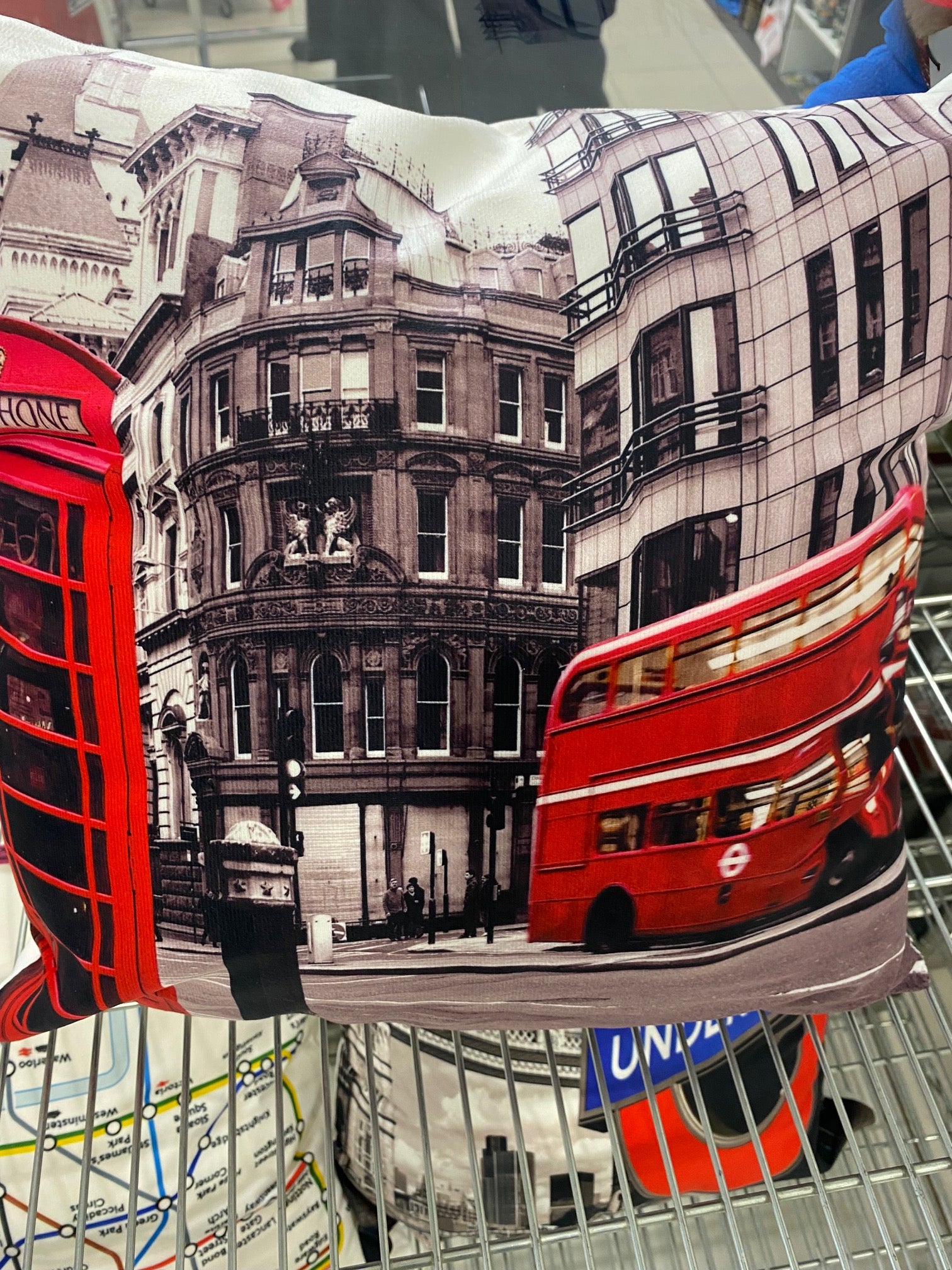 Pillow Cover 18" x 18" Telephone Booth Design
