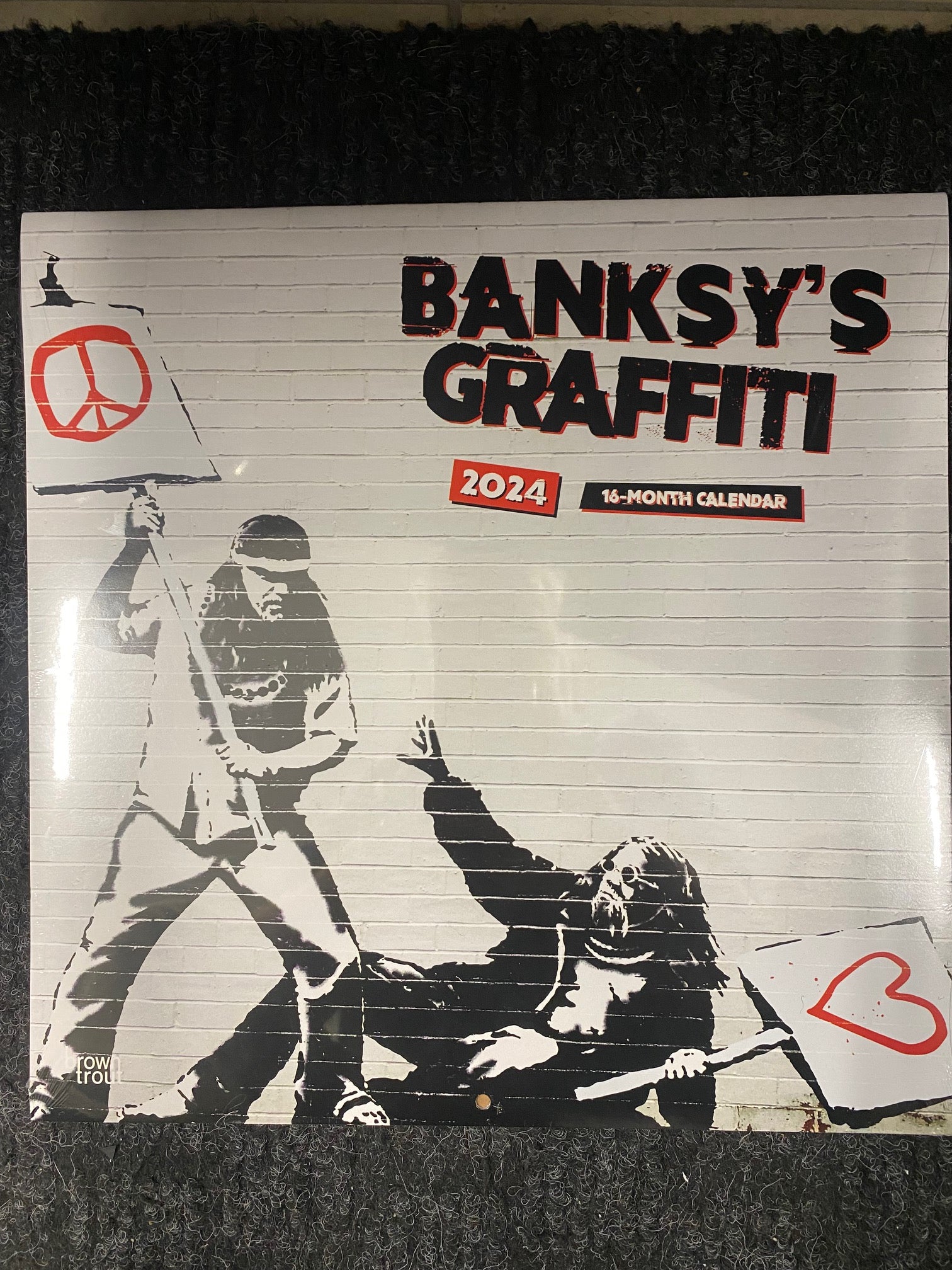 Banksy's Graffiti 2024 12 X 12 WALL CALENDAR - Little taste of home