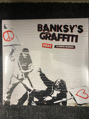 Banksy's Graffiti 2024 12 X 12 WALL CALENDAR