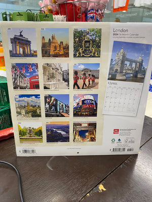 LONDON 2024 12 X 12 WALL CALENDAR