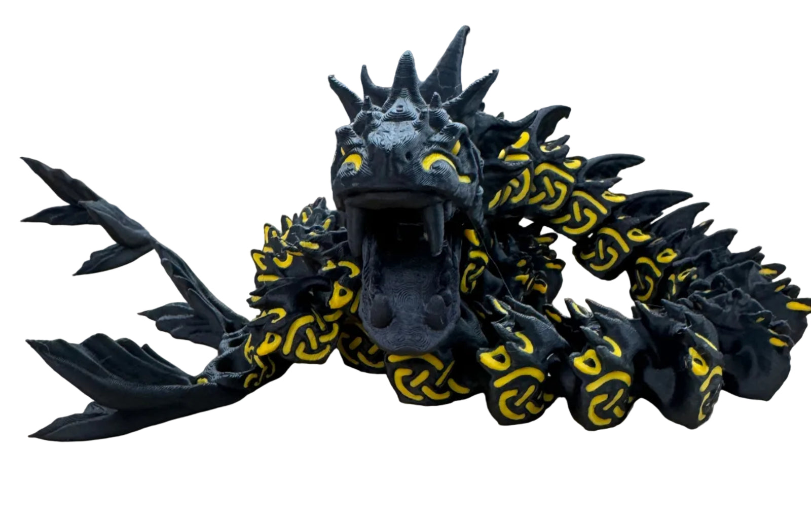 Serpent with moving jaw