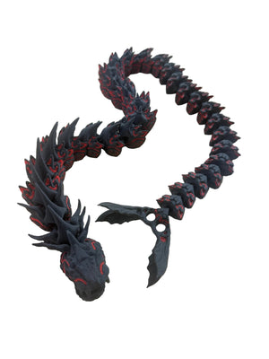 Serpent with moving jaw