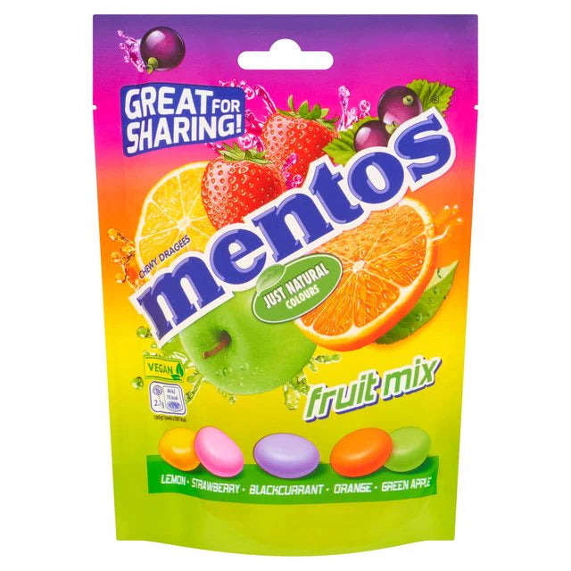 Mentos Pouch Fruit Mix 140g