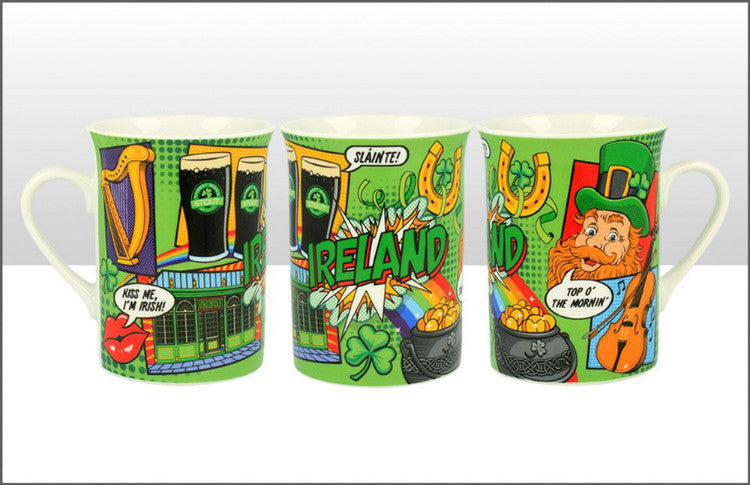 Ireland Pop Art Lippy Mug