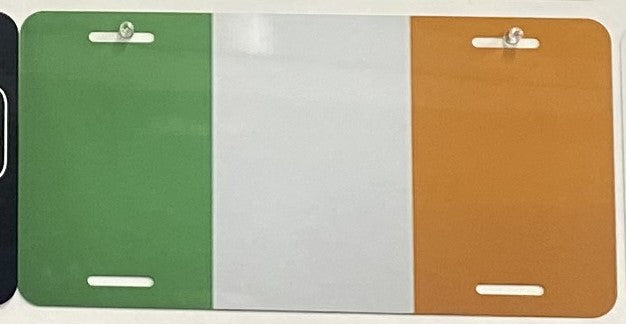 Irish Flag Design- CUSTOM LICENSE PLATES