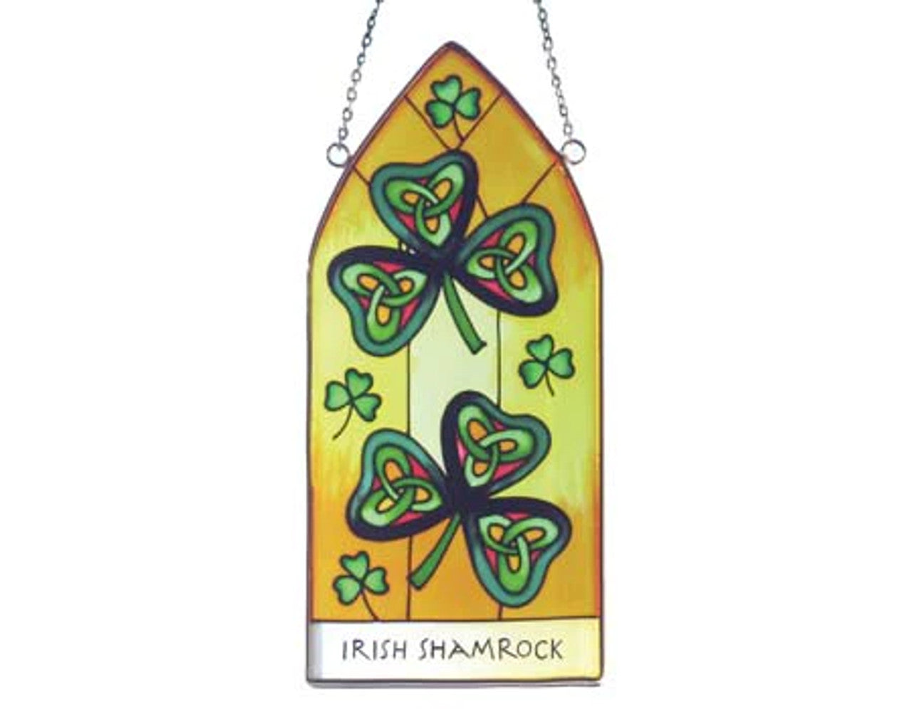 Irish Shamrock Gothic Window Hanging