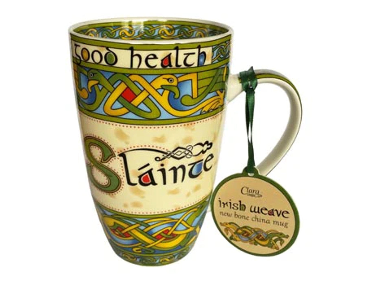 Irish "Slainte "Good Health Ceramic Mug