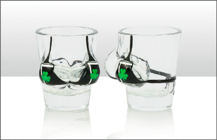 Irish Stout Boobies Shot Glass