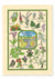 Irish Wild Flowers Tea Towel