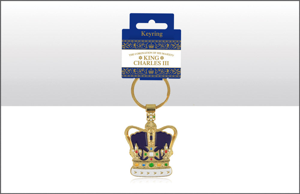 KING CHARLES III CORONATION CROWN KEYRING