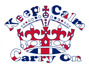 Keep Calm & Carry On Crown T-Shirt Design