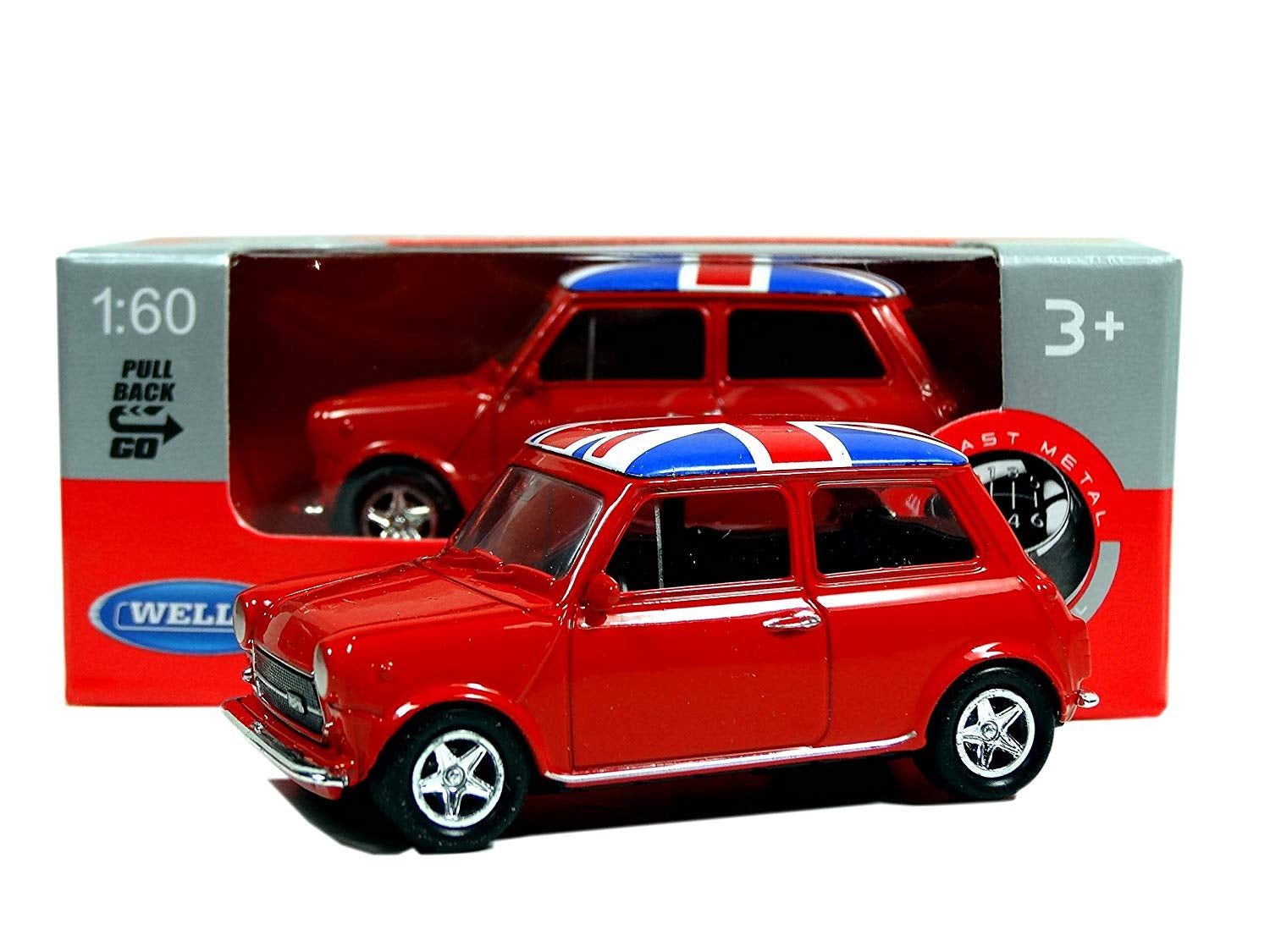 Mini Cooper with Union Jack Roof