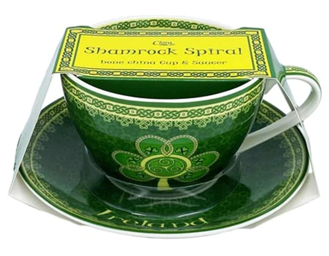 New Bone China Shamrock Cup & Saucer Set