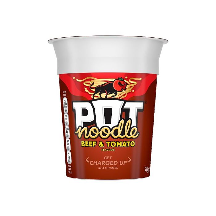 POT NOODLE BEEF & TOMATO 90g low date clearance