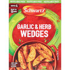 Schwartz Garlic, Herb Wedges 38g