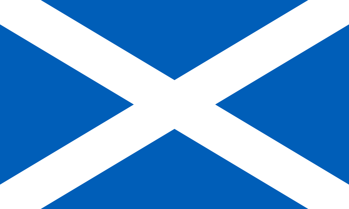 Scottish Flag Design- CUSTOM LICENSE PLATES