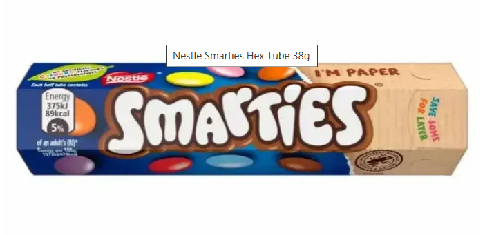 Nestle Smarties Hexatube 38g