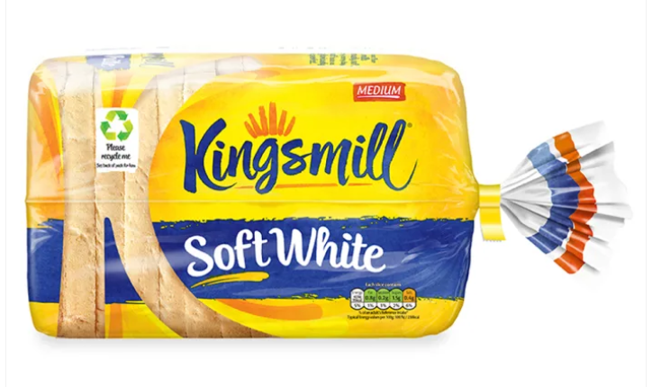 Kingsmill Everyday white medium sliced 800g FROZEN