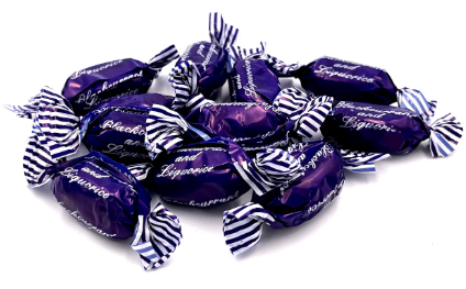 Stockleys blackcurrant and liquorice Per 100g