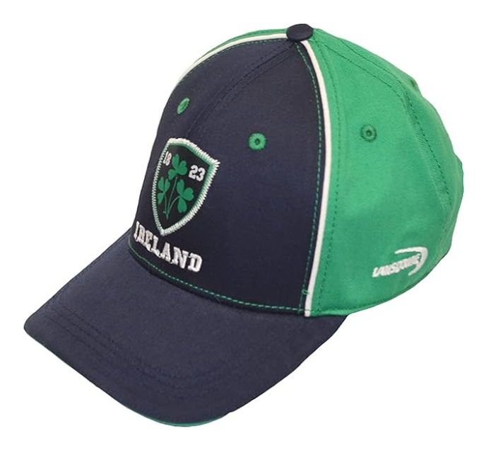 Men’s Navy Ireland Baseball Cap with Shamrock Crest