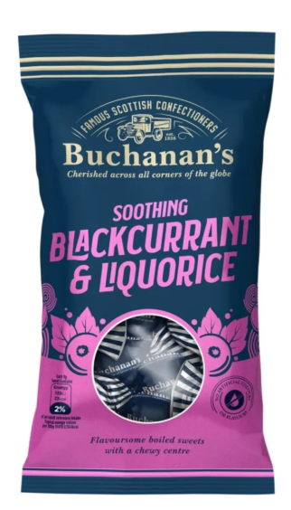 Buchanans Blackcurrant & Liquorice 140g coming soon