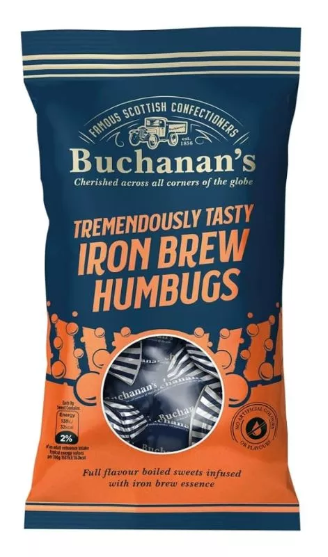 Buchanans Iron Brew Humbugs 140g coming soon