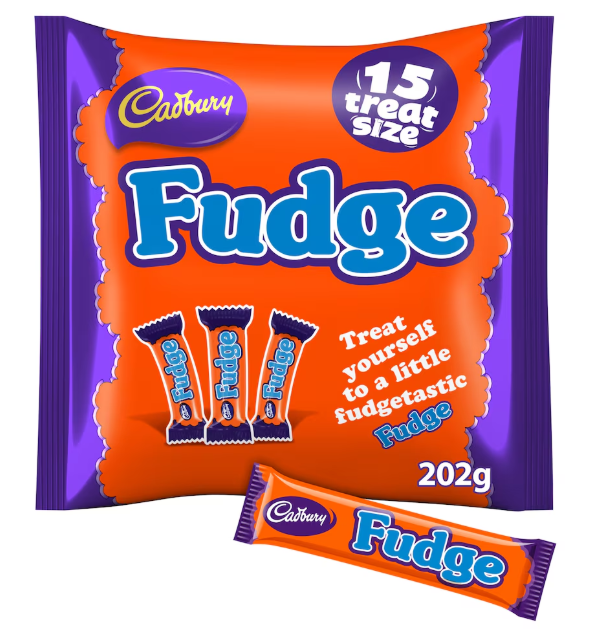 Cadbury Fudge Treat Size Bars 202g