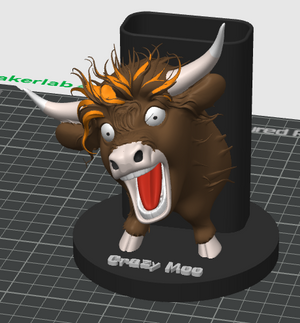 Crazy Moo pen holder