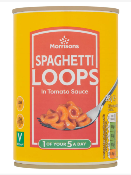 Morrisons Spaghetti Loops in Tomato Sauce 395g