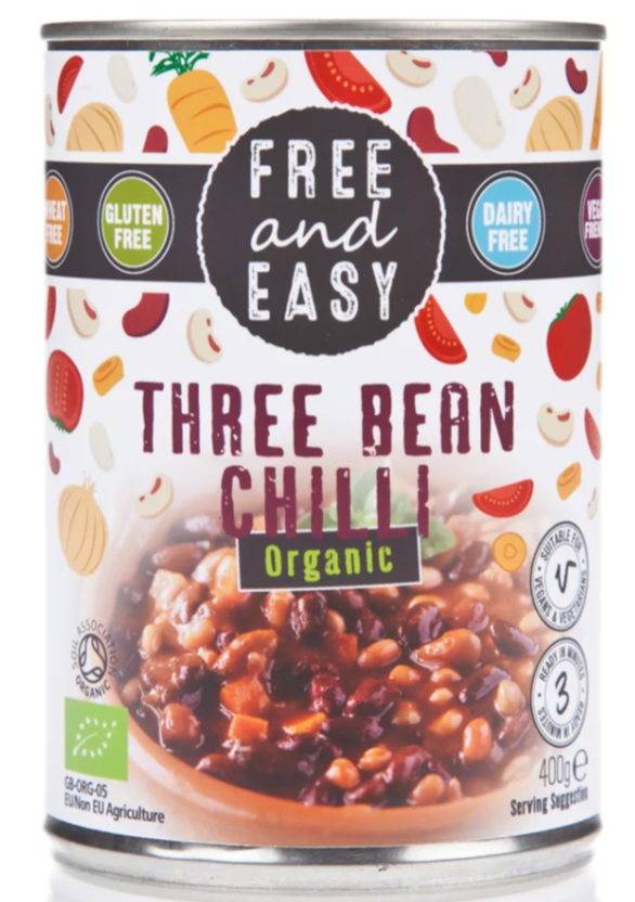 Free and Easy Three Bean Chilli 400g