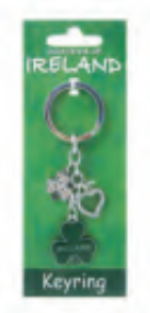 Shamrock Charm Keyring
