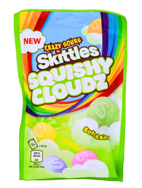 Skittles Crazy Sours Squishy Clouds 70g