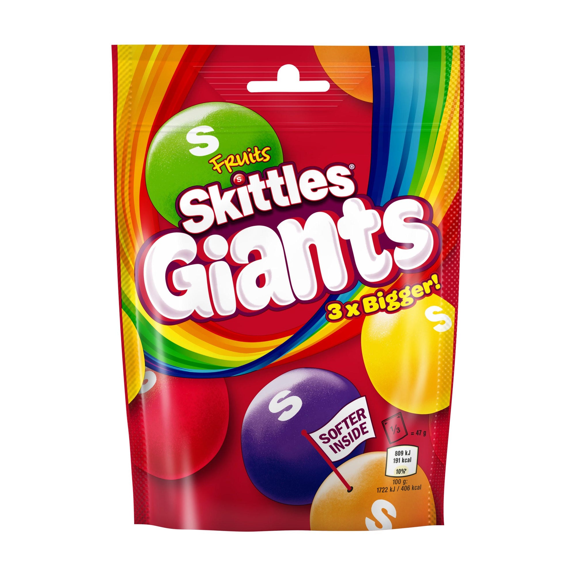 Skittles Fruit Giants Pouch 125g