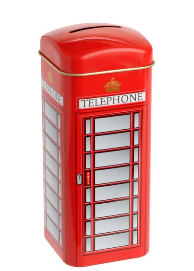 TELEPHONE BOX BANK-20 TEABAGS